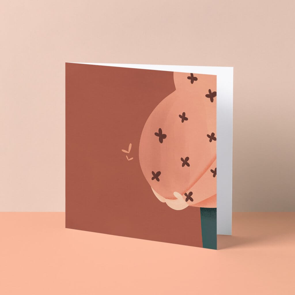 Wenskaartje Studio Noorderlicht zwanger meisje